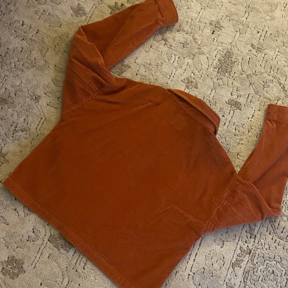 Vans Burnt Orange Corduroy Shirt - Picture 6 of 6